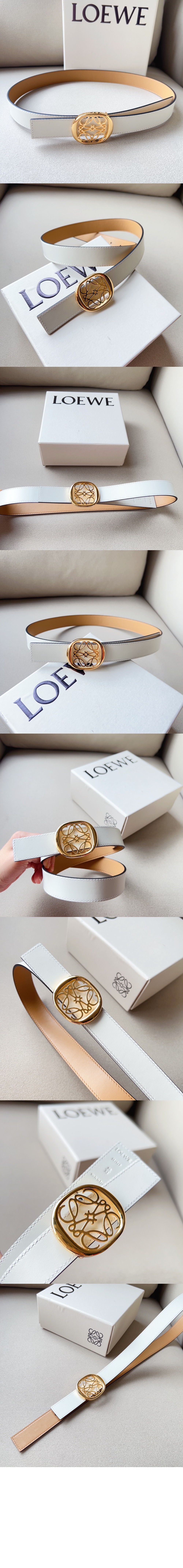 송아지 가죽 벨트 > 로에베