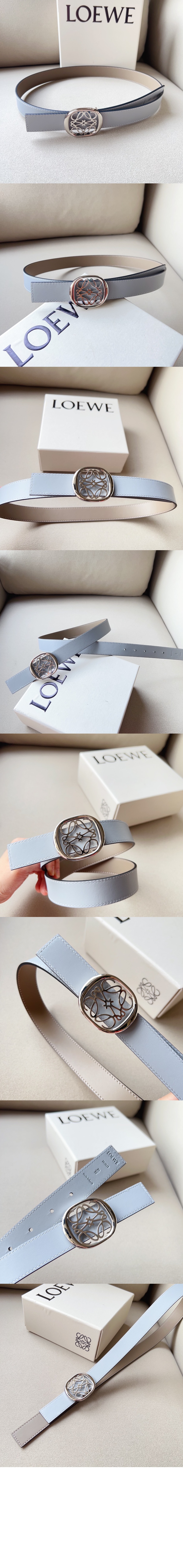 송아지 가죽 벨트 > 로에베