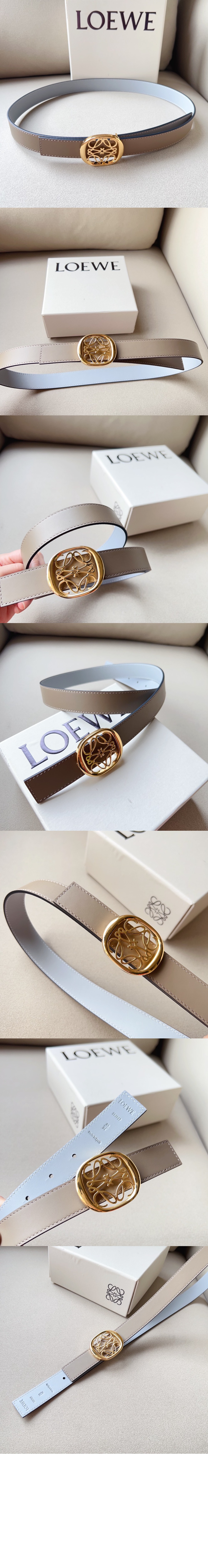 송아지 가죽 벨트 > 로에베