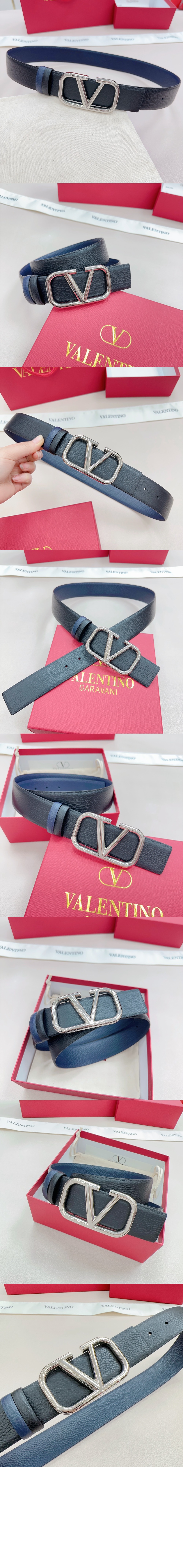 양면 송아지 가죽 벨트 > 발렌티노