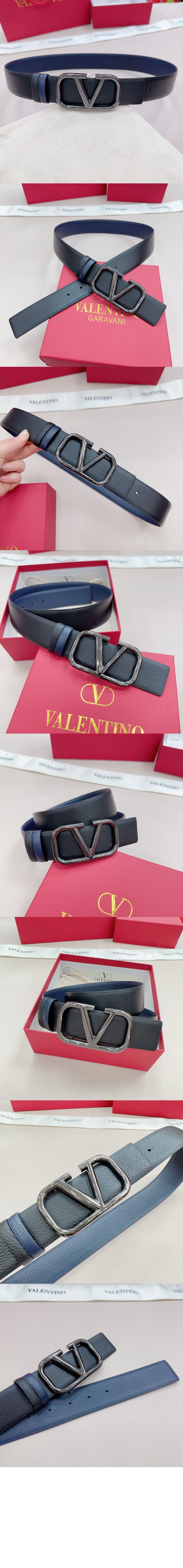 양면 송아지 가죽 벨트 > 발렌티노