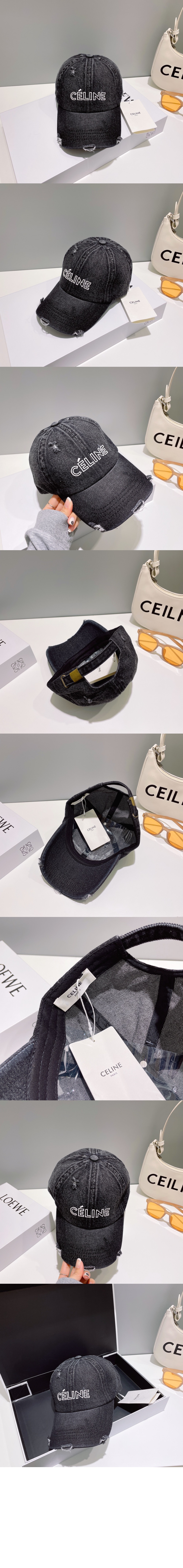 데님 베이스볼 캡 2A783U > 셀린느