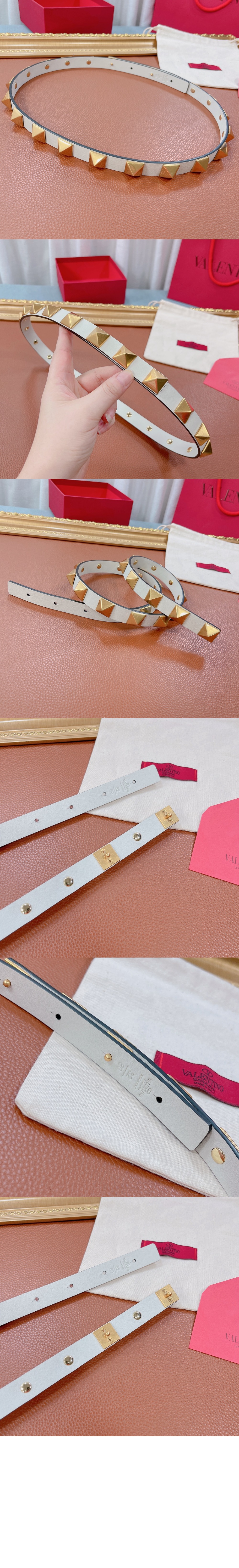 양면 소가죽 리벳 벨트 > 발렌티노