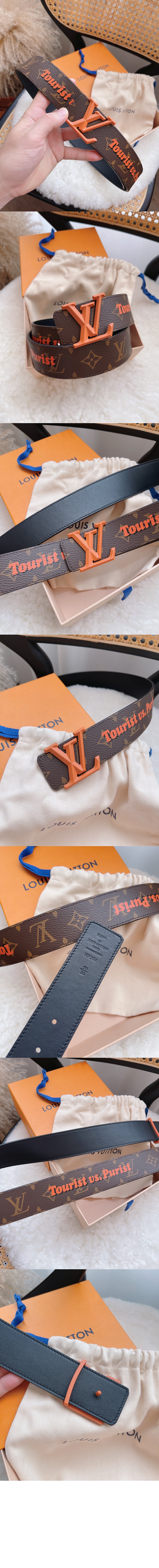 오래된 레터링 그래피티 벨트 MP304V > 루이비통