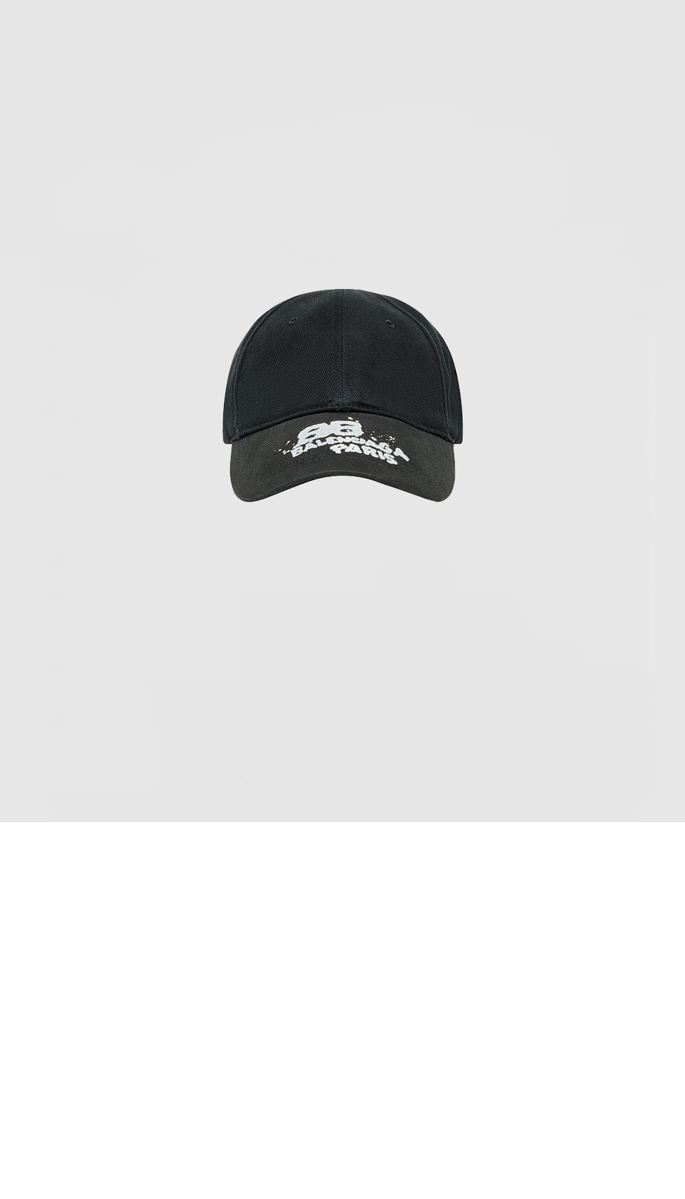 코튼 드릴 Hand-Drawn BB Icon 캡 723771 > 발렌시아가