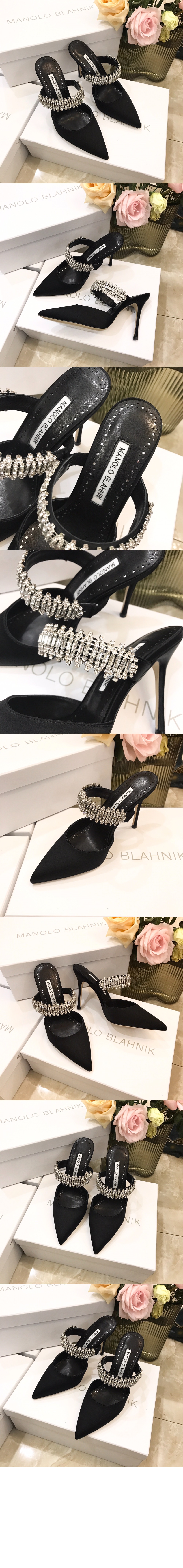 루타라 새틴 크리스탈 뮬 > Pumps - 펌프스