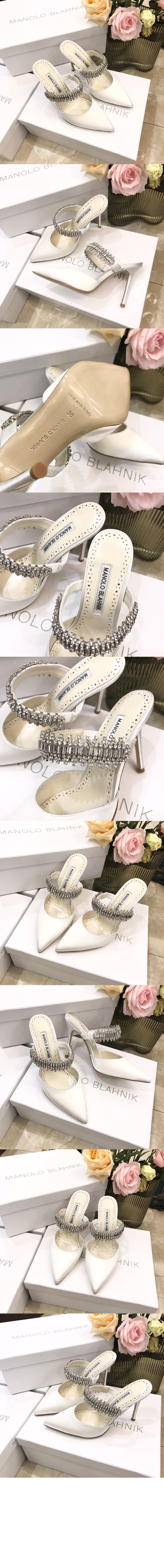 루타라 새틴 크리스탈 뮬 > Pumps - 펌프스