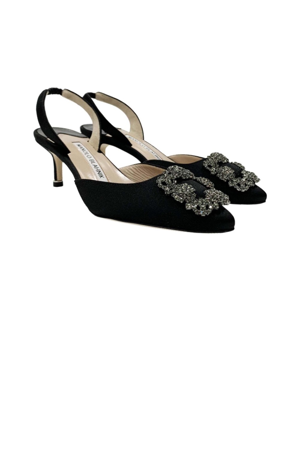 새틴 주얼 버클 뮬 > Pumps - 펌프스