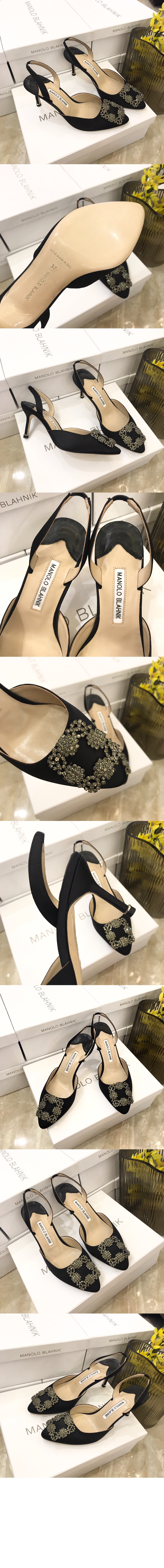 새틴 주얼 버클 뮬 > Pumps - 펌프스