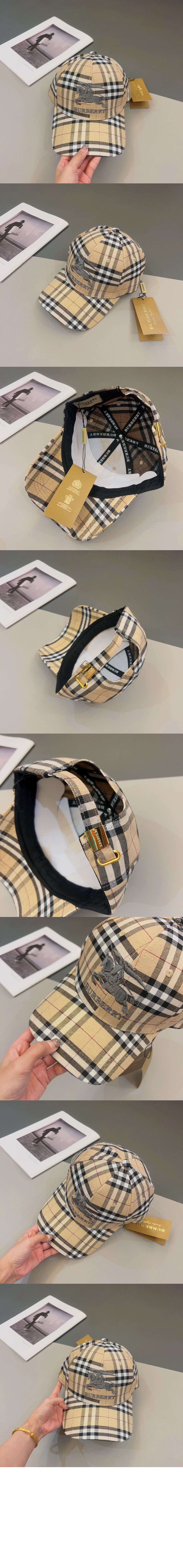 빈티지 체크 베이스볼 캡 8048171 > 버버리