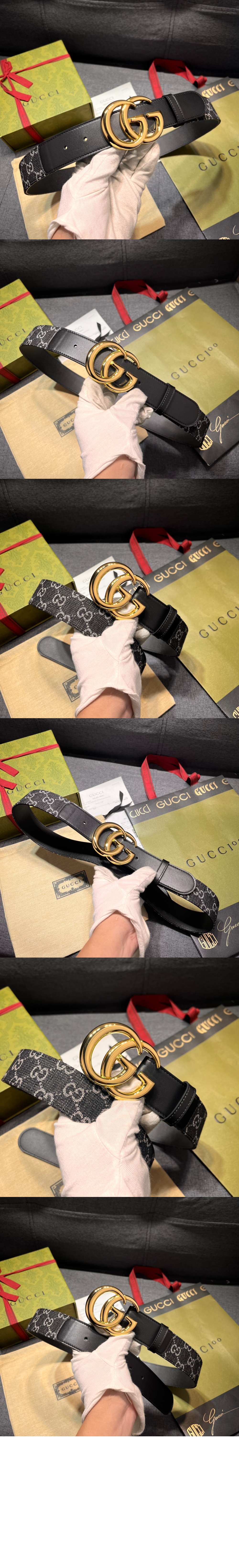 GG 마몬트 와이드 벨트 ‎400593 > 구찌