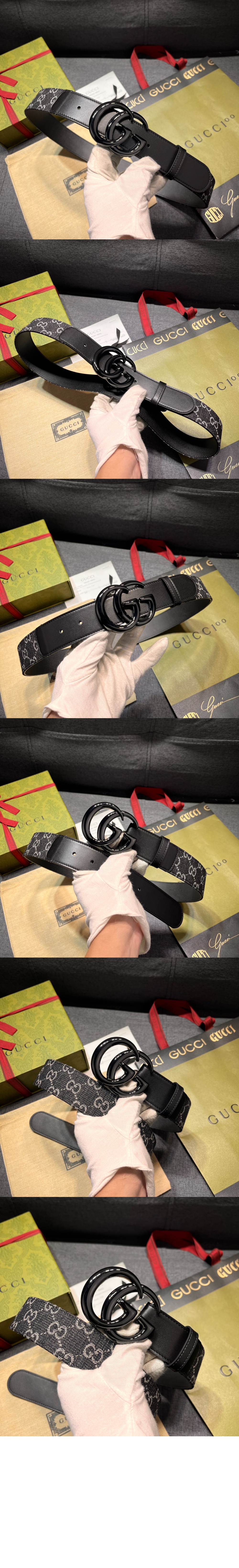 GG 마몬트 와이드 벨트 ‎400593 > 구찌