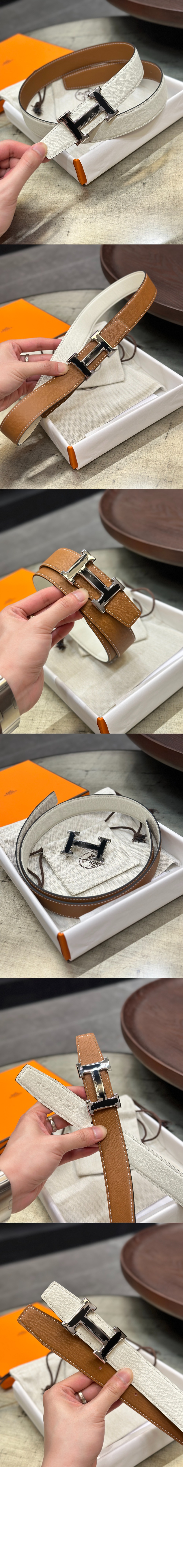 양면 가죽 벨트 > 에르메스