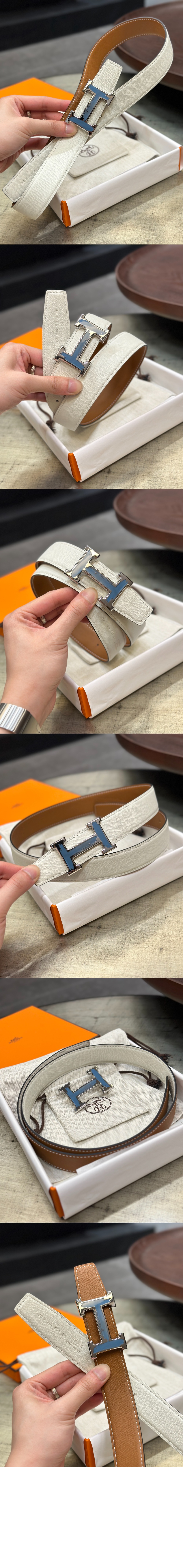 양면 가죽 벨트 > 에르메스