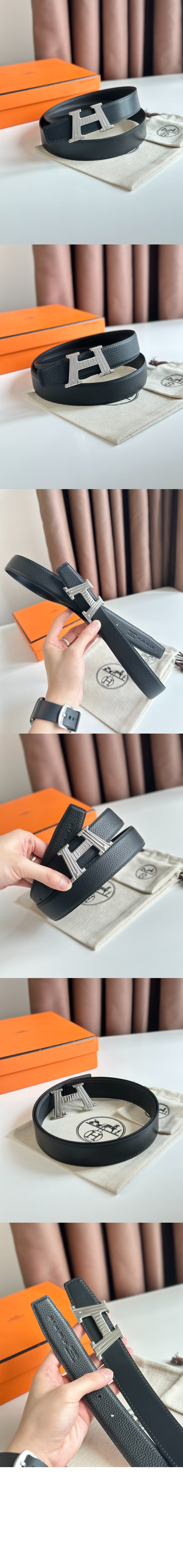 양면 가죽 벨트 > 에르메스