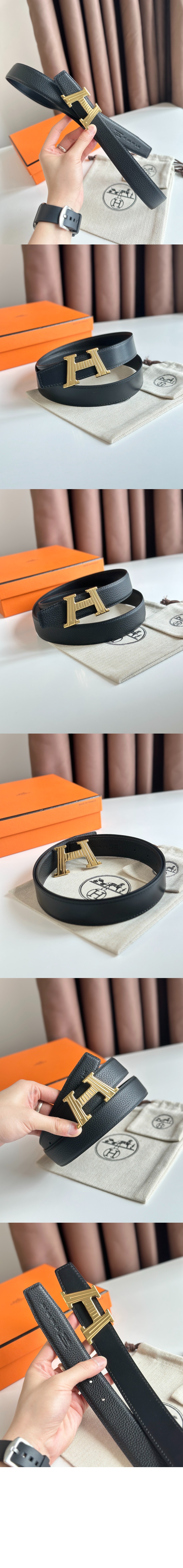 양면 가죽 벨트 > 에르메스