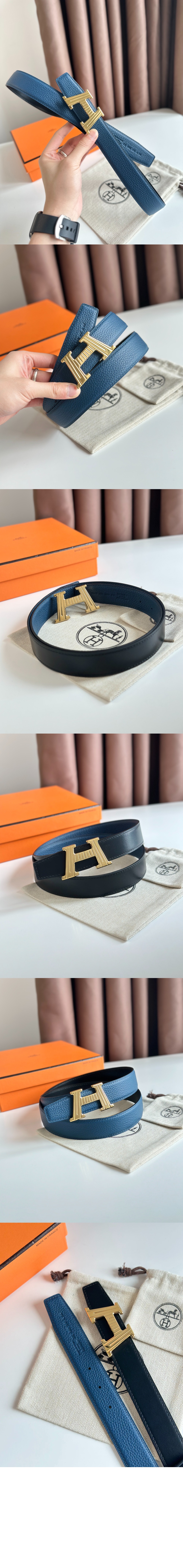 양면 가죽 벨트 > 에르메스