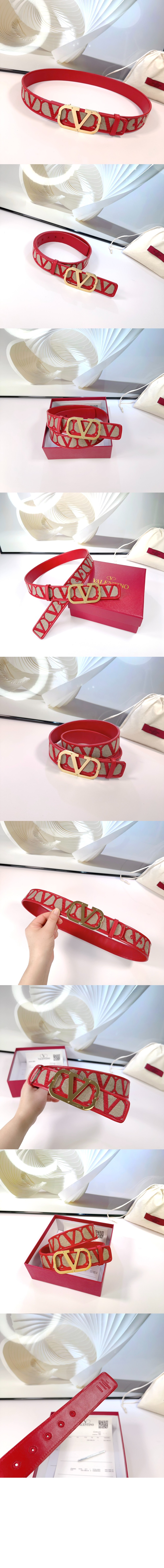 V 로고 벨트 > 발렌티노