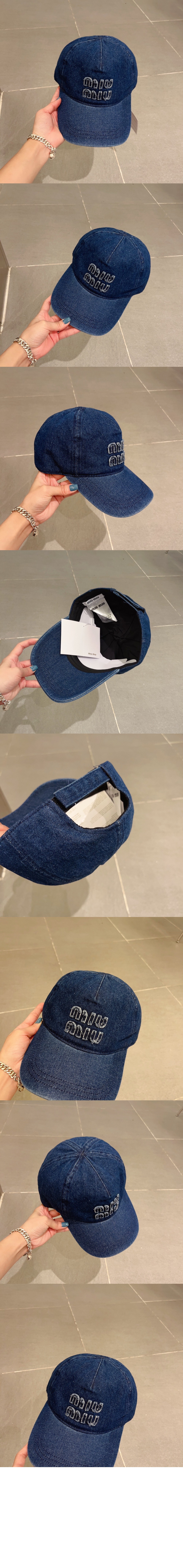 데님 베이스볼 캡 5HC344 > 미우미우