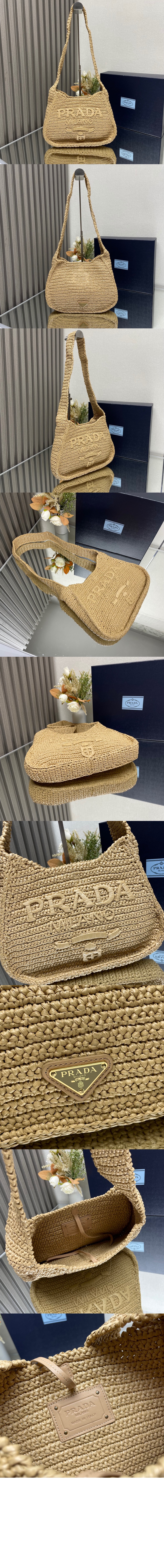 숄더 토트백 1BC186 > Raffia Crochet - 라피아크로셰