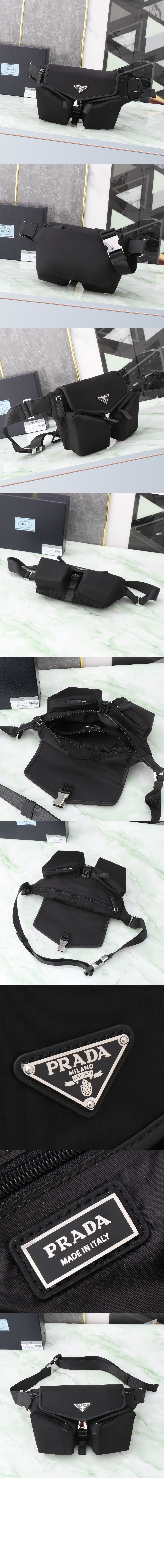 리나일론 및 가죽 숄더백 2VH174 > Re-Nylon - 리나일론