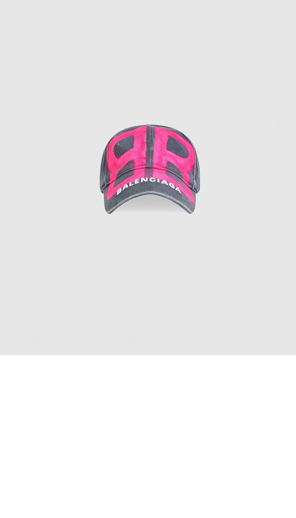 코튼 드릴 BB Sprayed 캡 673321 > 발렌시아가