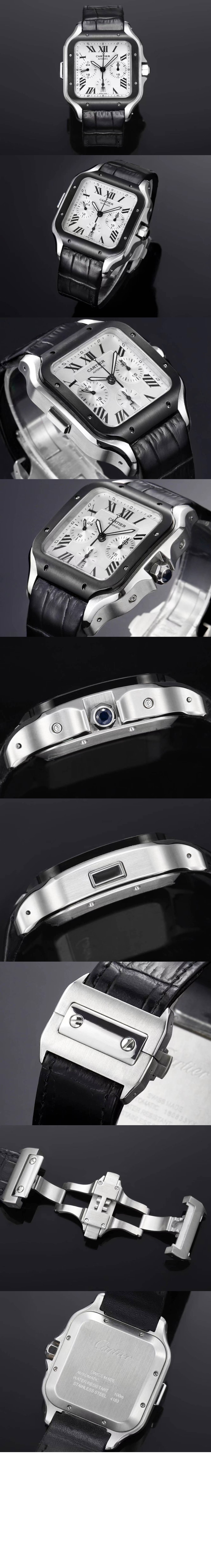 산토스 드 까르띠에 크로노그래프 워치 43.3 WSSA0017 > Santos - 산토스