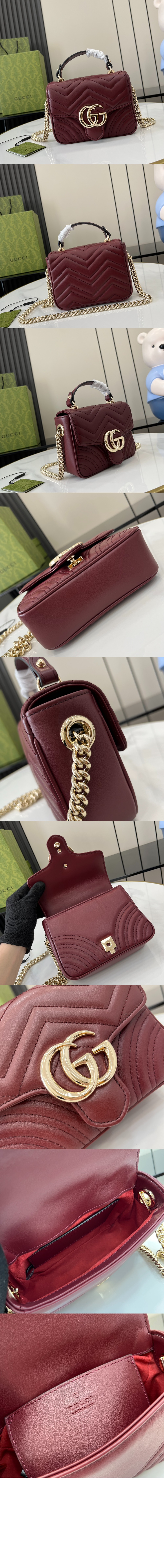 GG 마몽 미니 탑 핸들백 811238 > GG Marmont - GG 마몽