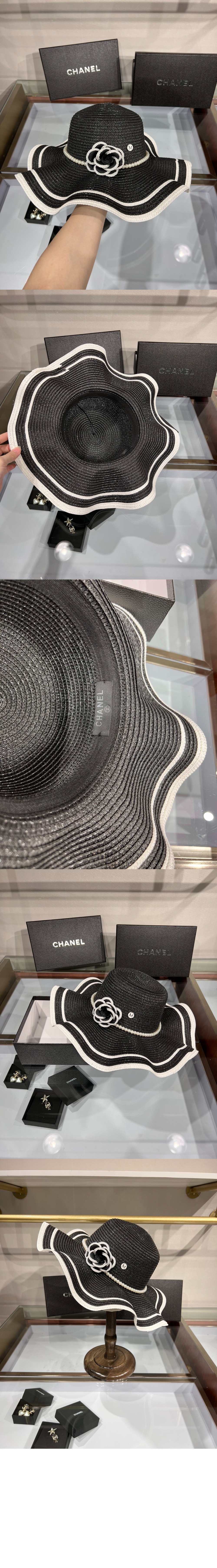 웨이브 비치모자 AA5314 > 샤넬