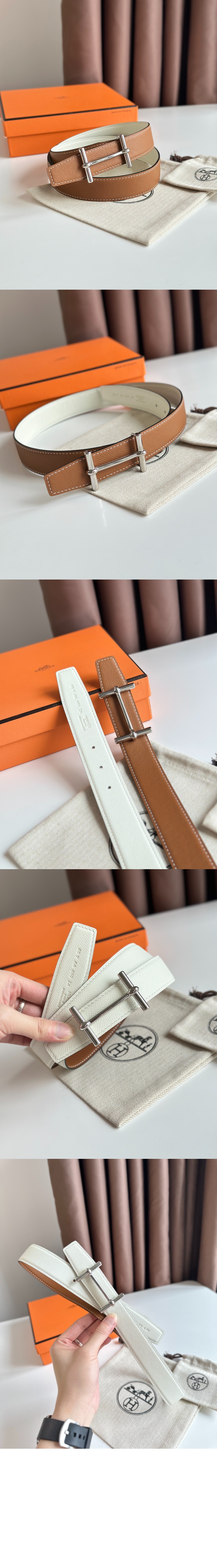 앙크레 리버서블 벨트 > 에르메스