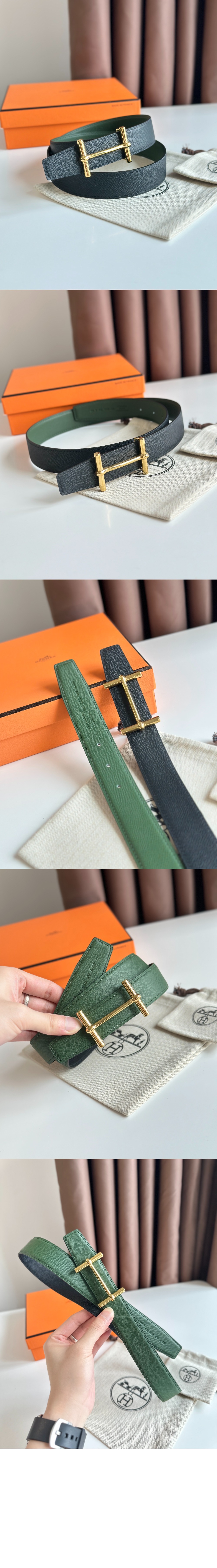 앙크레 리버서블 벨트 > 에르메스