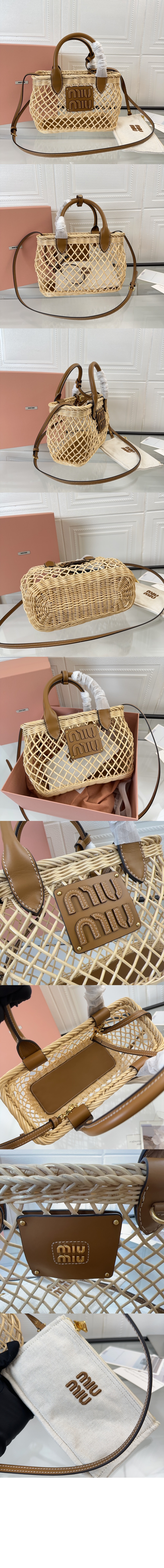 가죽 트림 우븐 패브릭 핸드백 5BA286 > Etc - 기타제품