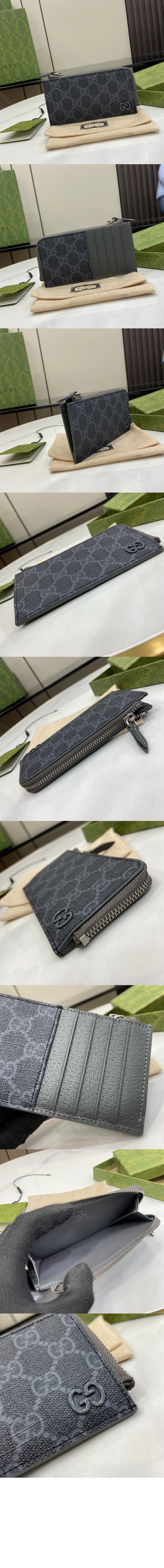GG 디테일 GG 지퍼 카드 케이스 795233 > GG Zipper Walle - GG 지퍼월렛