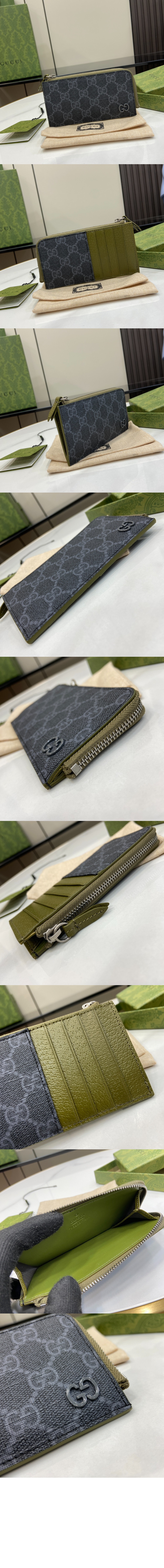 GG 디테일 GG 지퍼 카드 케이스 795233 > GG Zipper Walle - GG 지퍼월렛