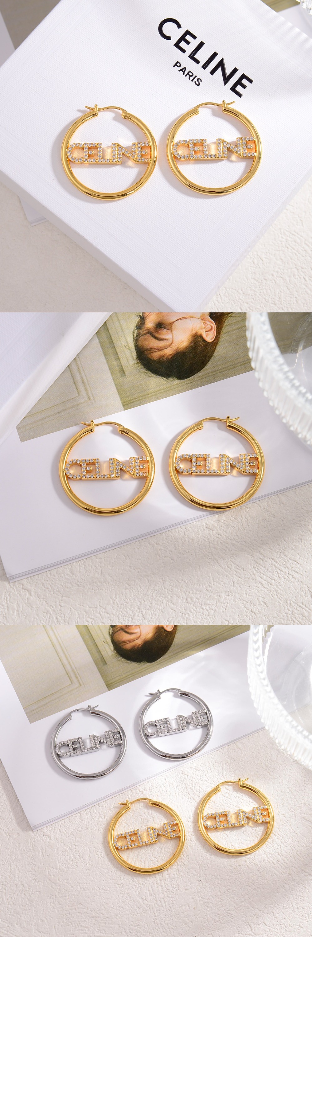 모노크롬 스트라스 귀걸이 460YU6 > Etc - 기타제품