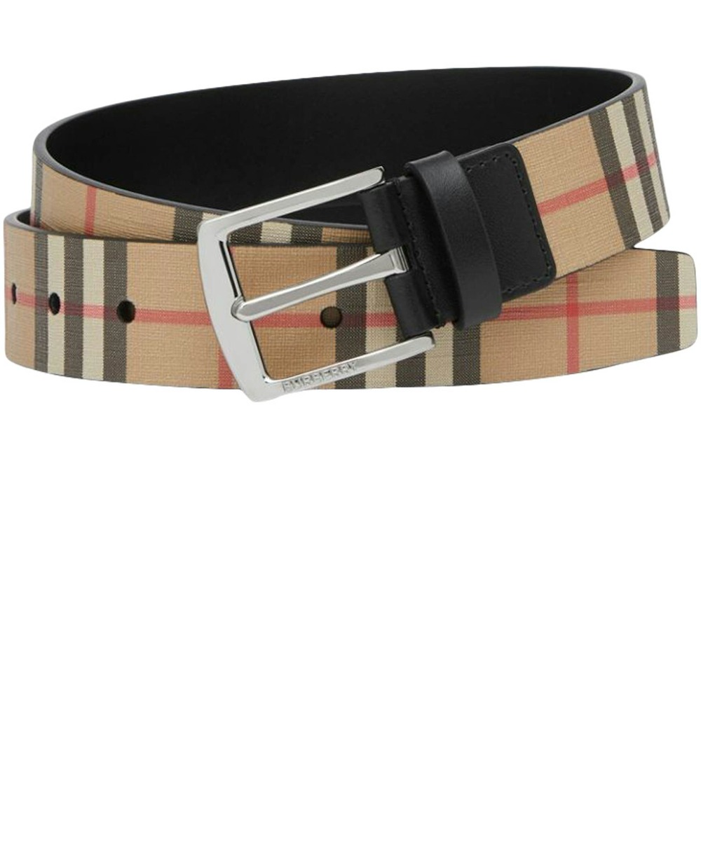 빈티지 체크 및 가죽 벨트  80527821 > Etc - 기타제품