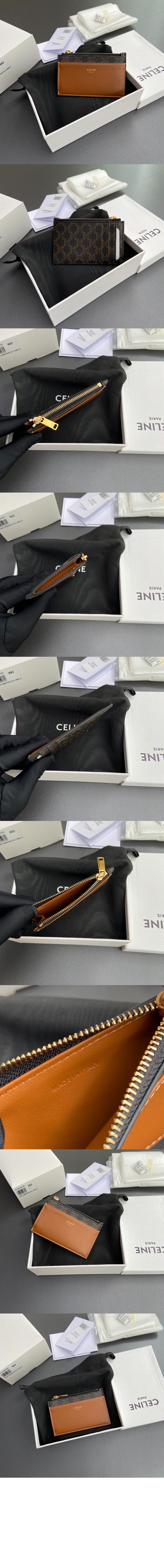 지퍼 카드 지갑 10F992 > Triomphe Card Holder - 트리옹프 카드지갑