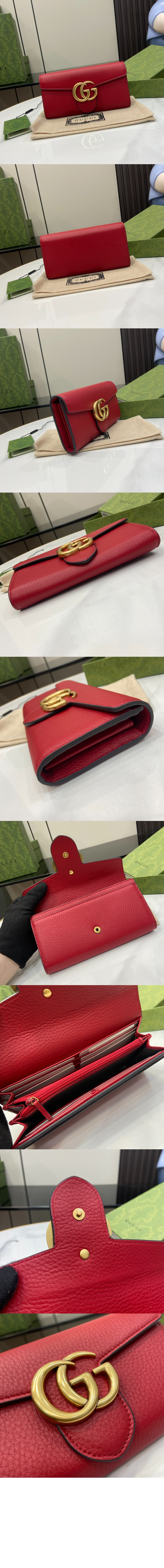 GG마몬트 레더 장지갑 400586 > GG Marmont - GG 마몽