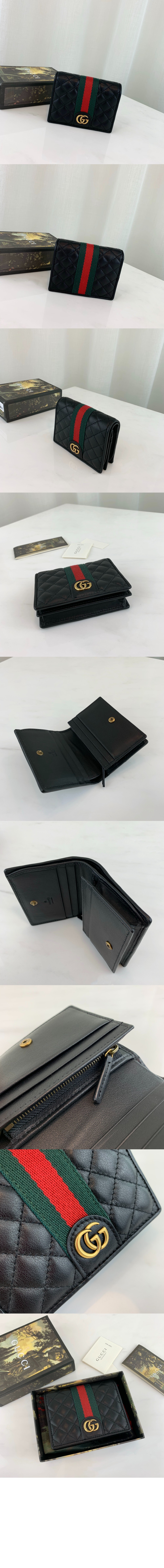 더블 G 가죽 카드 지갑 536453 > GG Marmont - GG 마몽