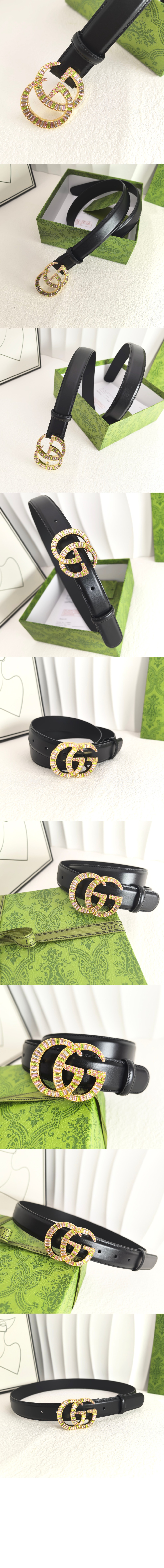 지그마몽 크리스털 벨트 795563 > 구찌