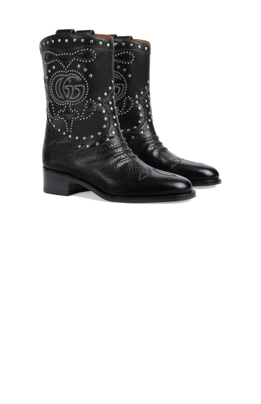 더블 G스터드 장식의 부츠 750508 > Double G - 더블 G