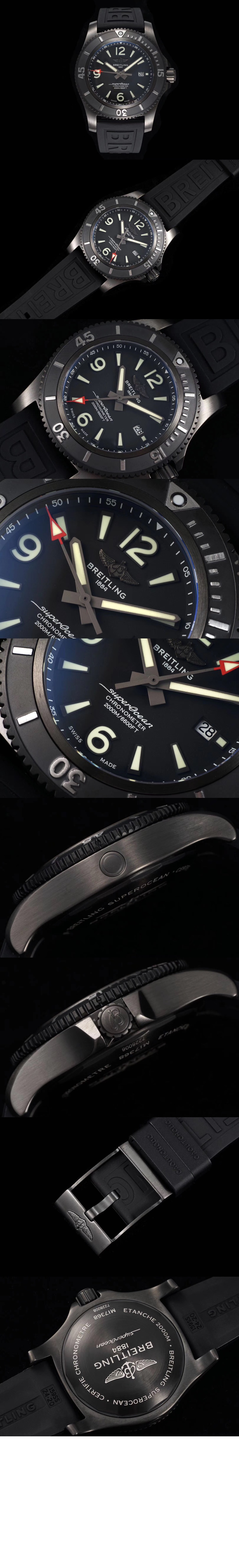 슈퍼오션 오토매틱 46 블랙 스틸 M17368B7 > Superocean - 슈퍼오션