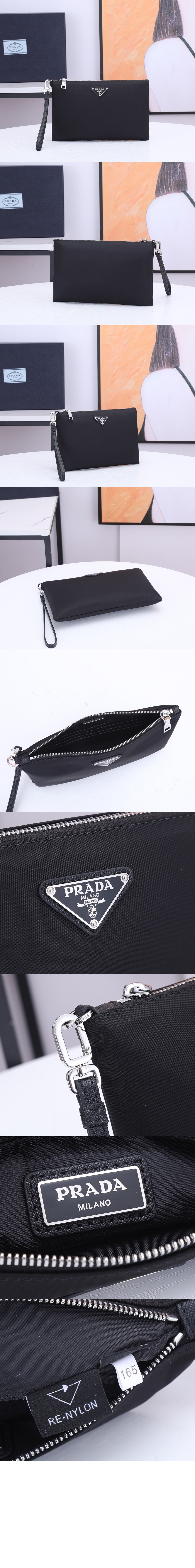 리나일론 및 사피아노 가죽 파우치 2NH006 > Re-Nylon - 레나일론