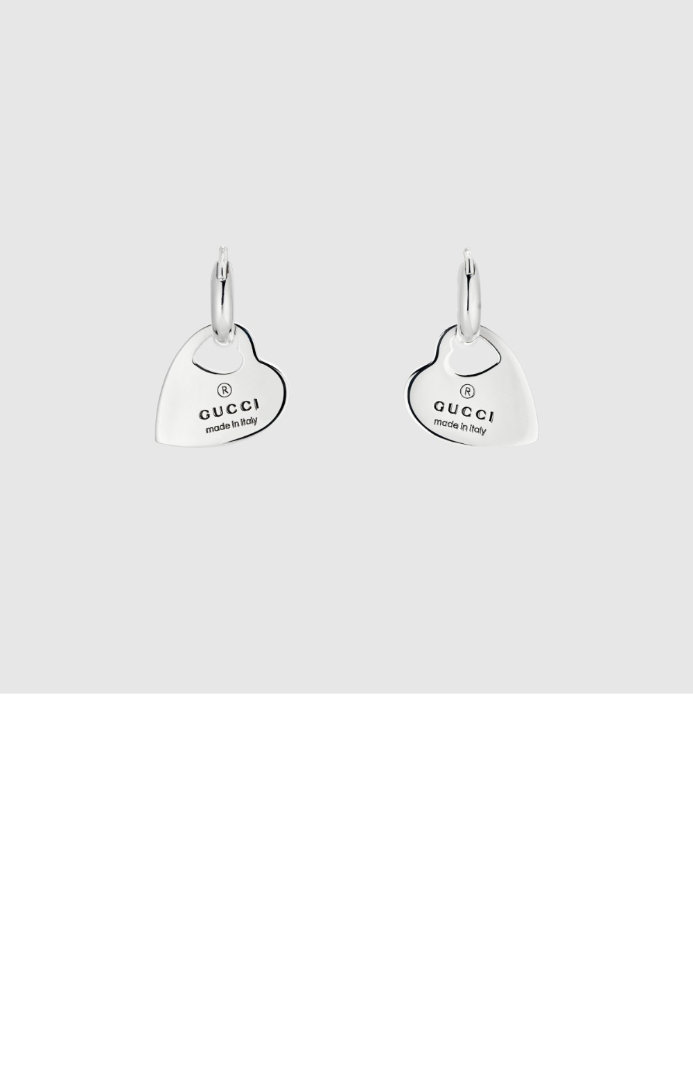 펜던트가 포함된 트레이드마크 후프 귀걸이 796302 > Etc - 기타제품