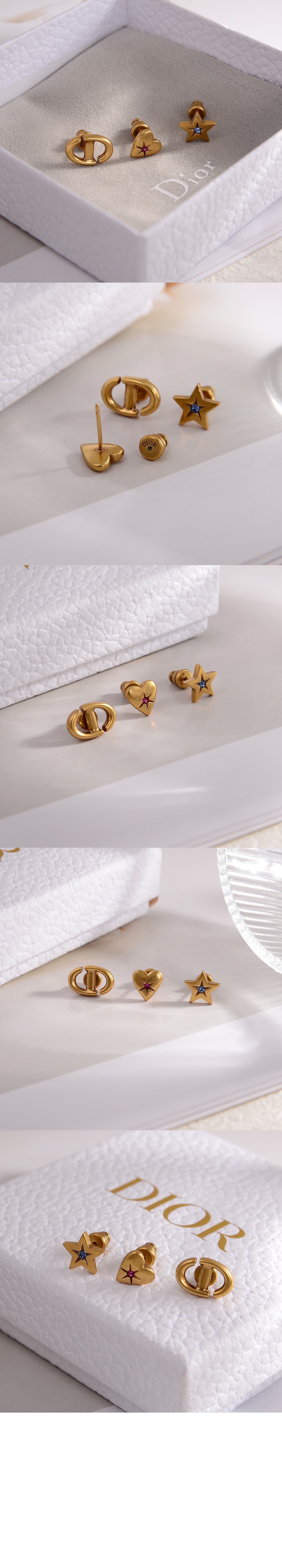 Lucky Charms 스터드 귀걸이 E3294 > 디올