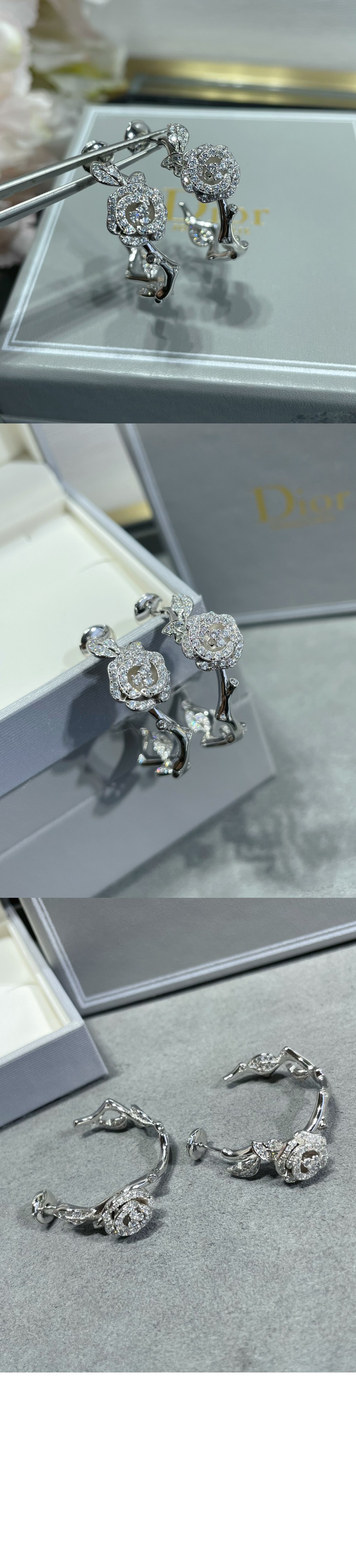 로즈 바가텔 귀걸이 JBAG9 > 디올