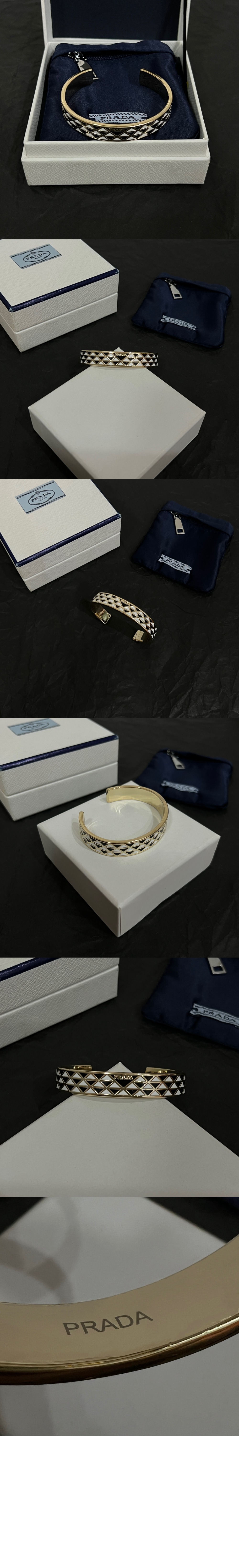 에나멜 메탈 팔찌 1IB846 > 프라다