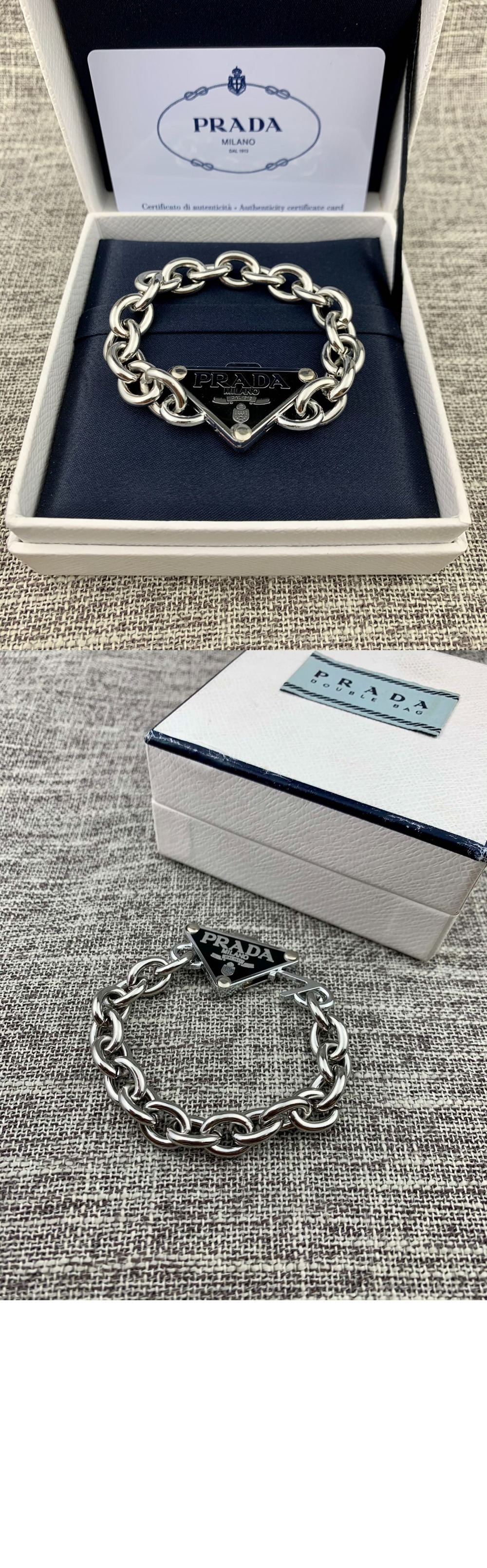 보석 로고 팔찌 1JB303 > 프라다