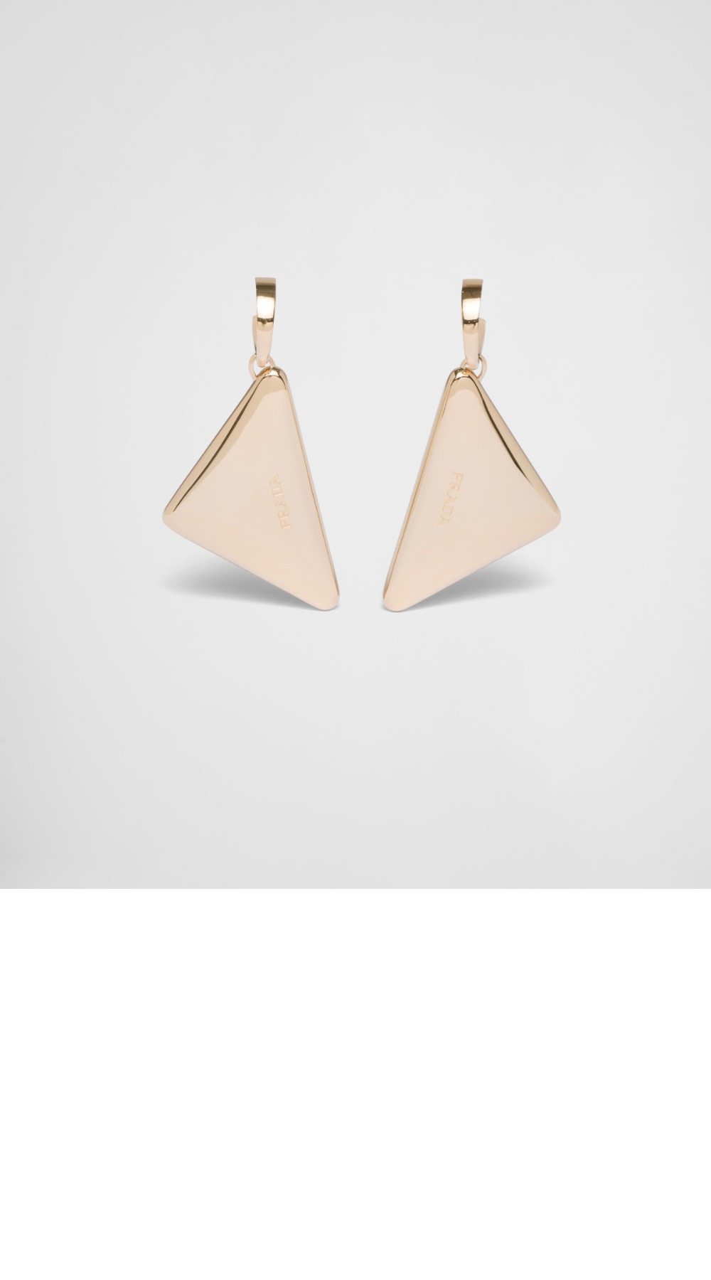 이터널 골드 중형 드롭 귀걸이 1JO938 > 프라다