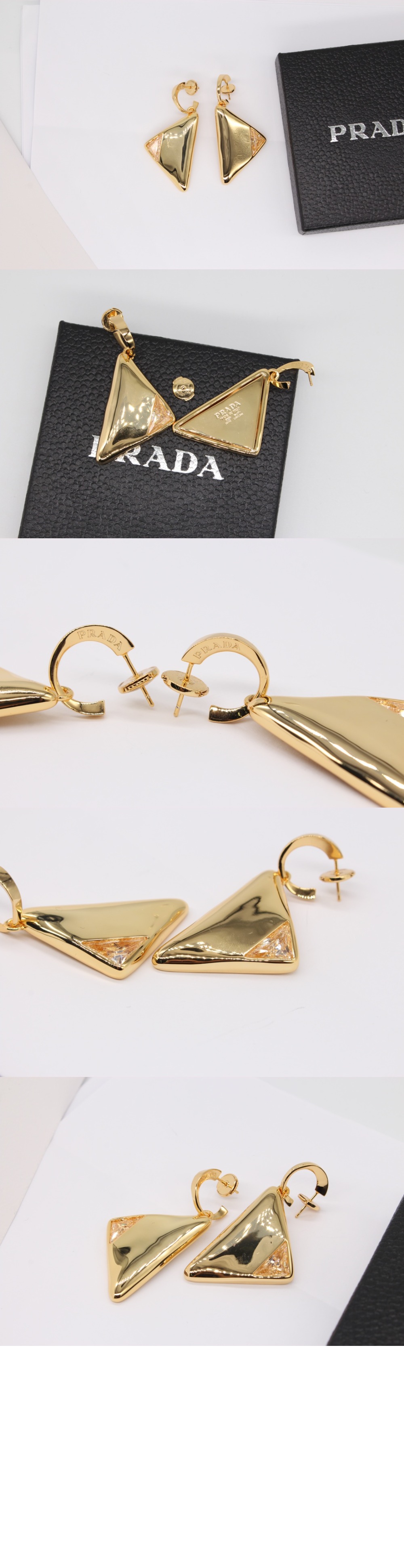 이터널 골드 싱글 펜던트 귀걸이  1JO981 > 프라다